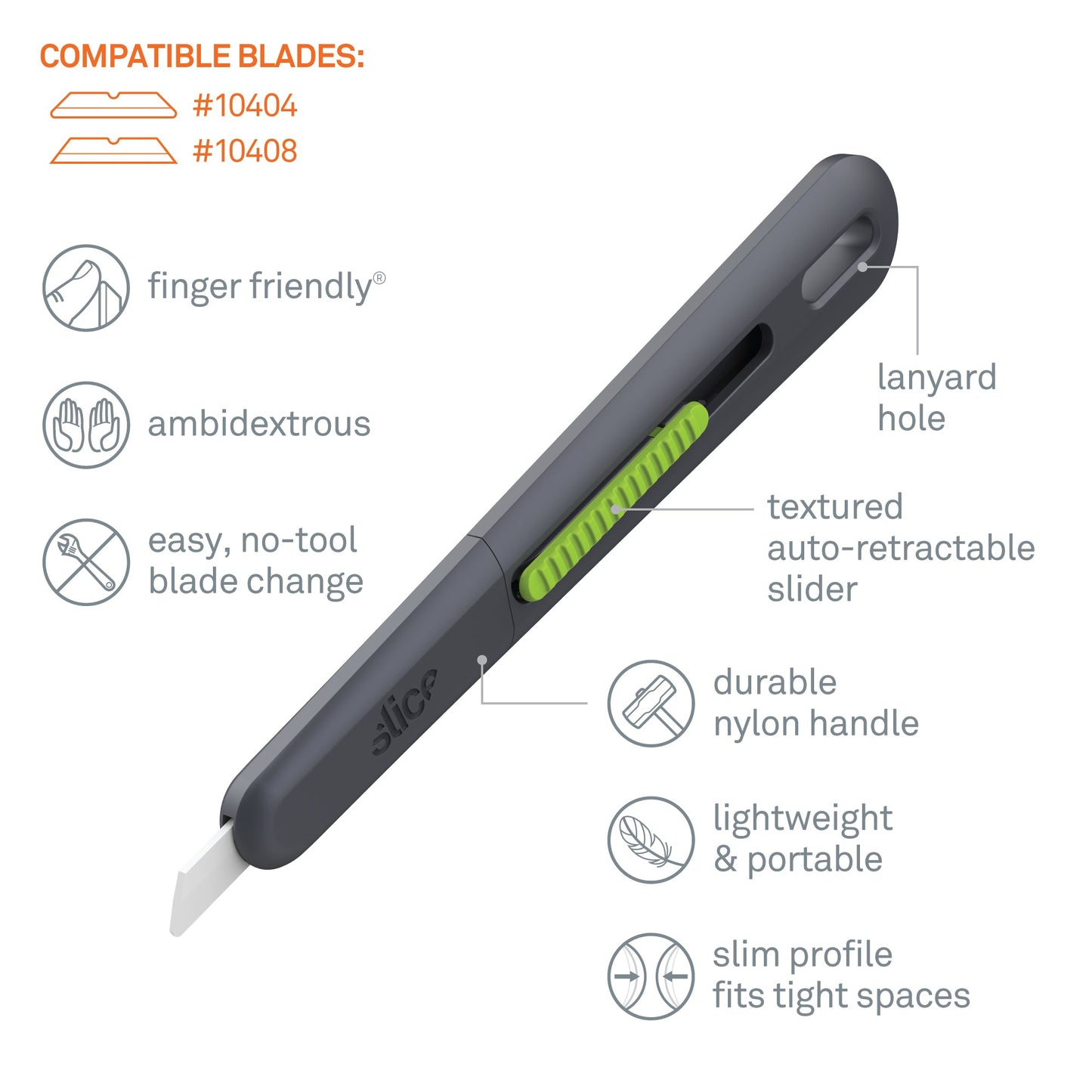 Schmaler Stift-Cutter mit automatischem Klingenrückzug