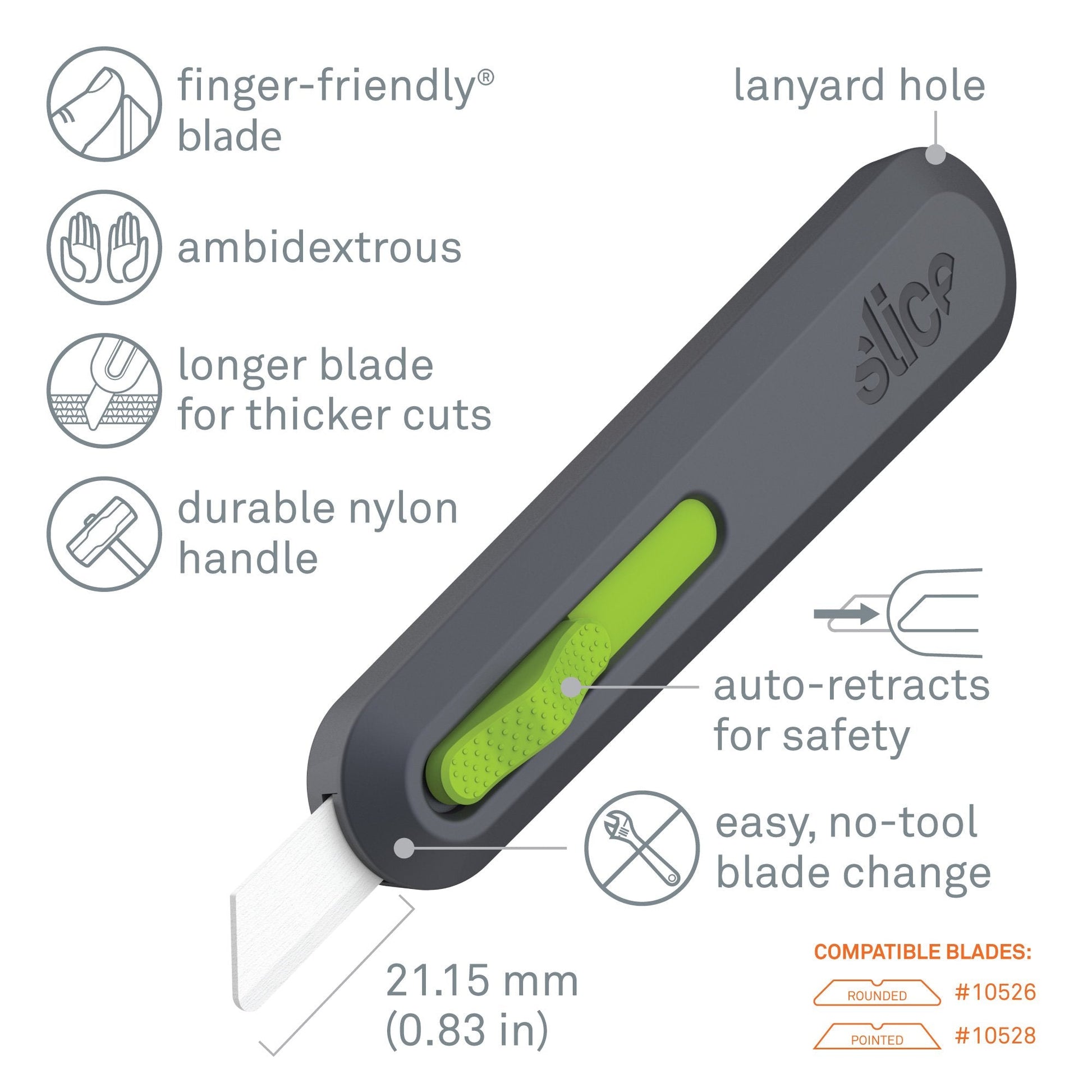 Auto-Retractable Utility Knife - Ceramic Blade